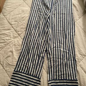 MNG striped cotton pants